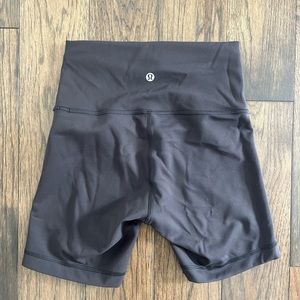 lululemon black biker shorts size 0/2